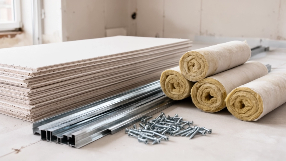 cena za metr scianki z regipsu