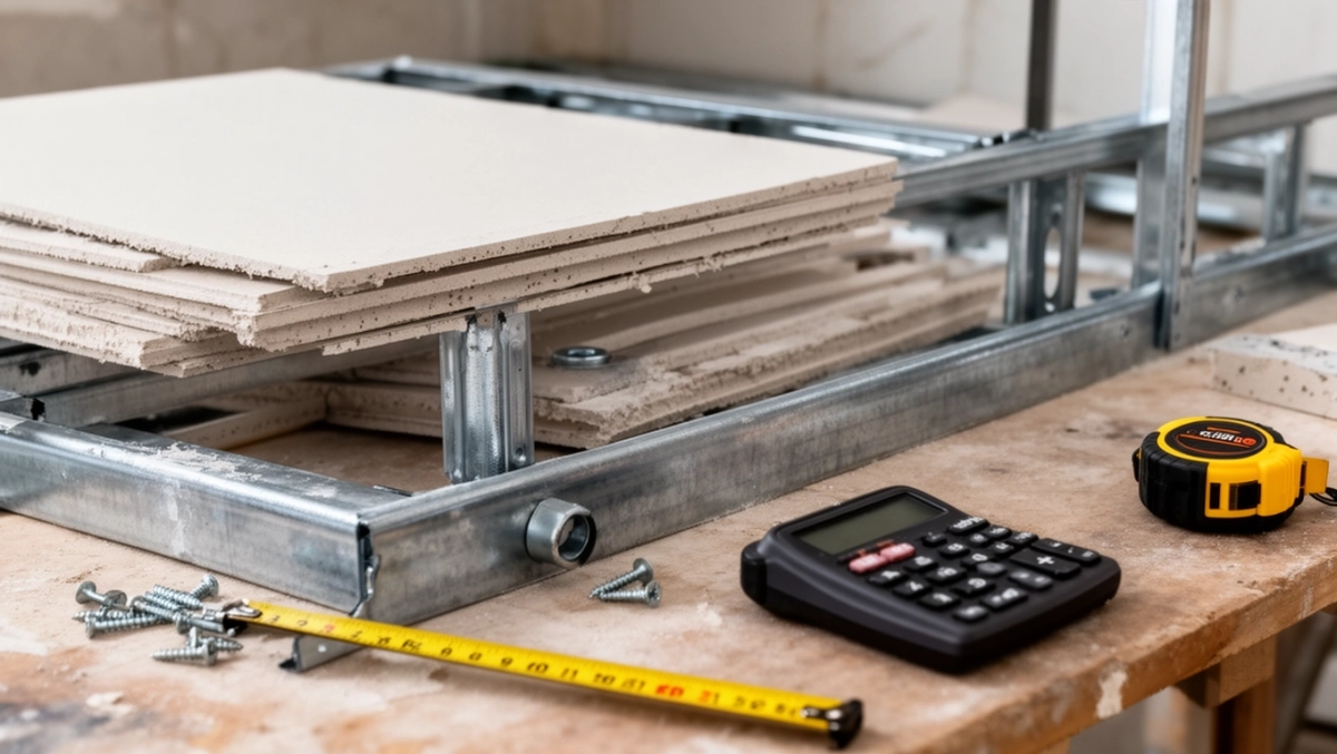 koszt położenia regipsów na stelażu