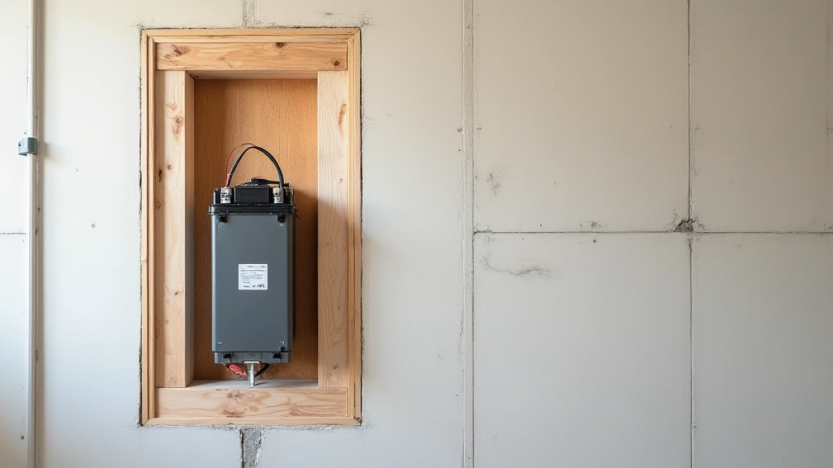 Montaż baterii w regipsie