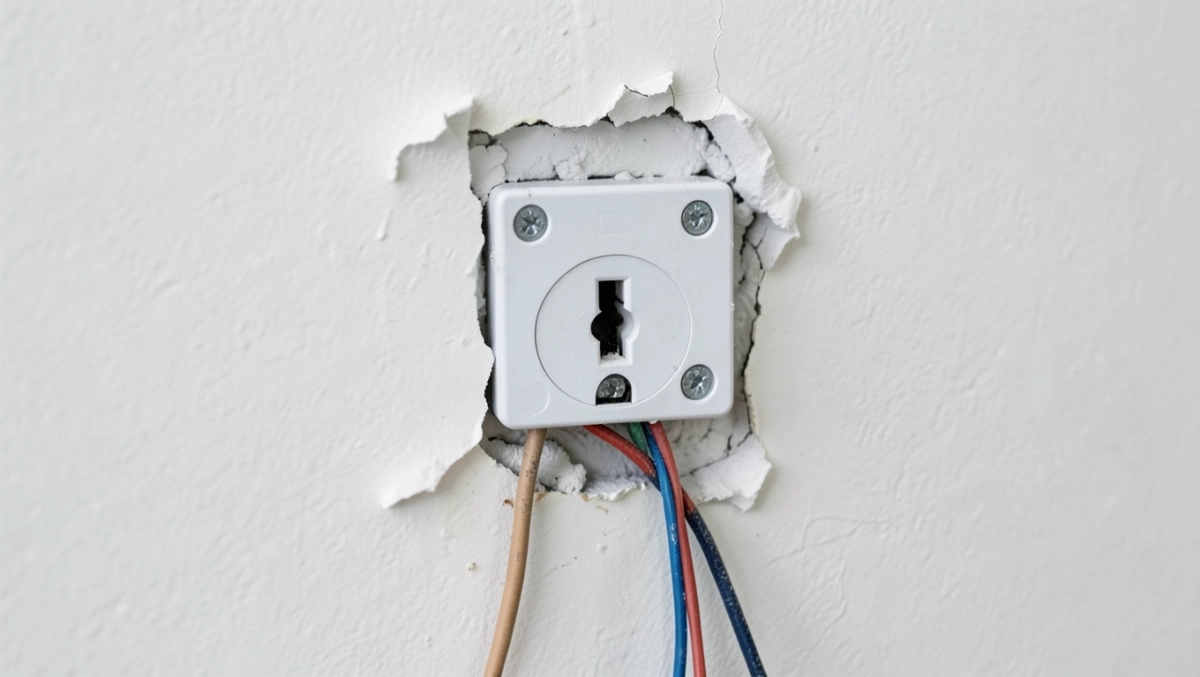 montaż puszki elektrycznej w regipsie